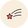 Shooting star icon