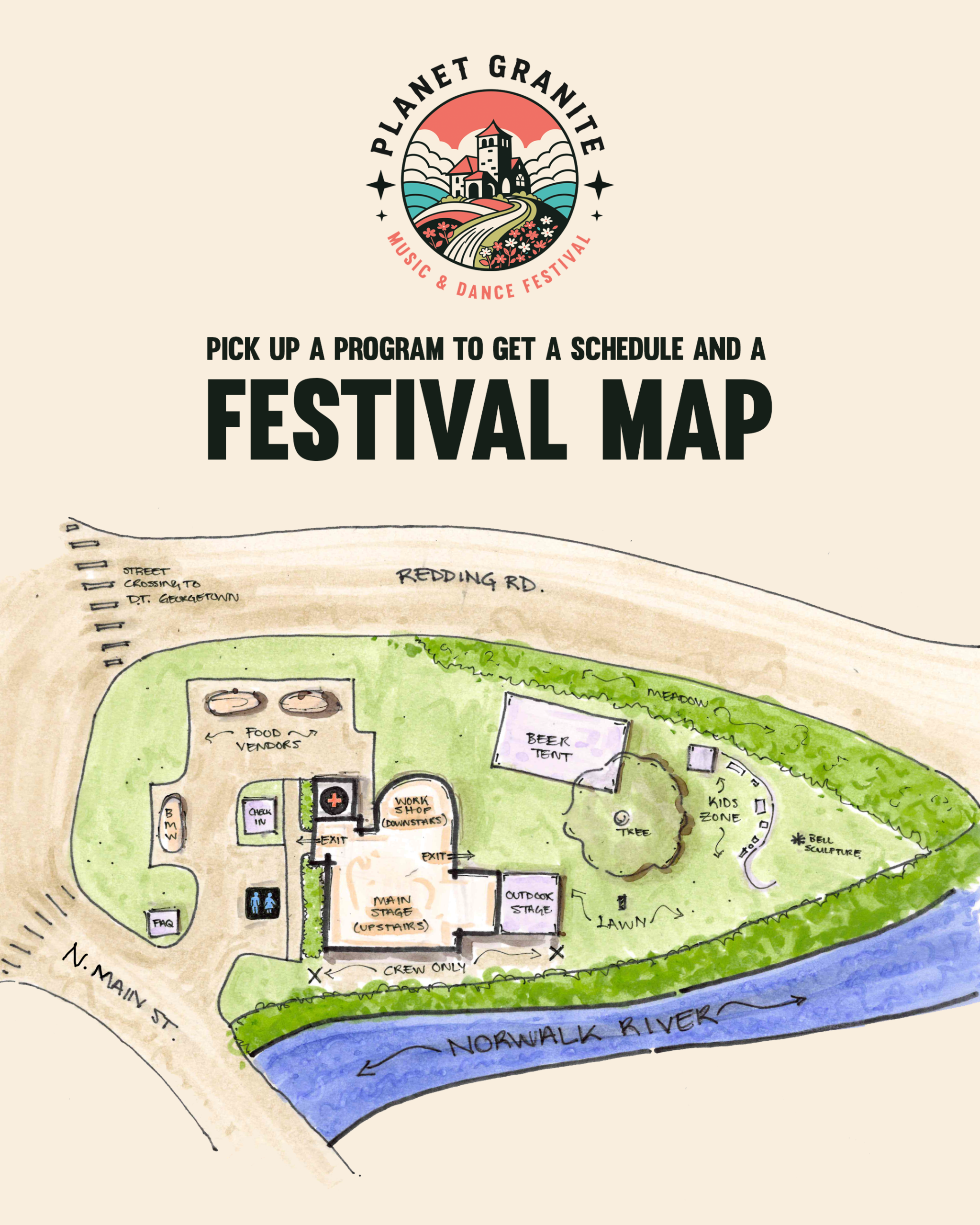 Planet Granite Festival Map